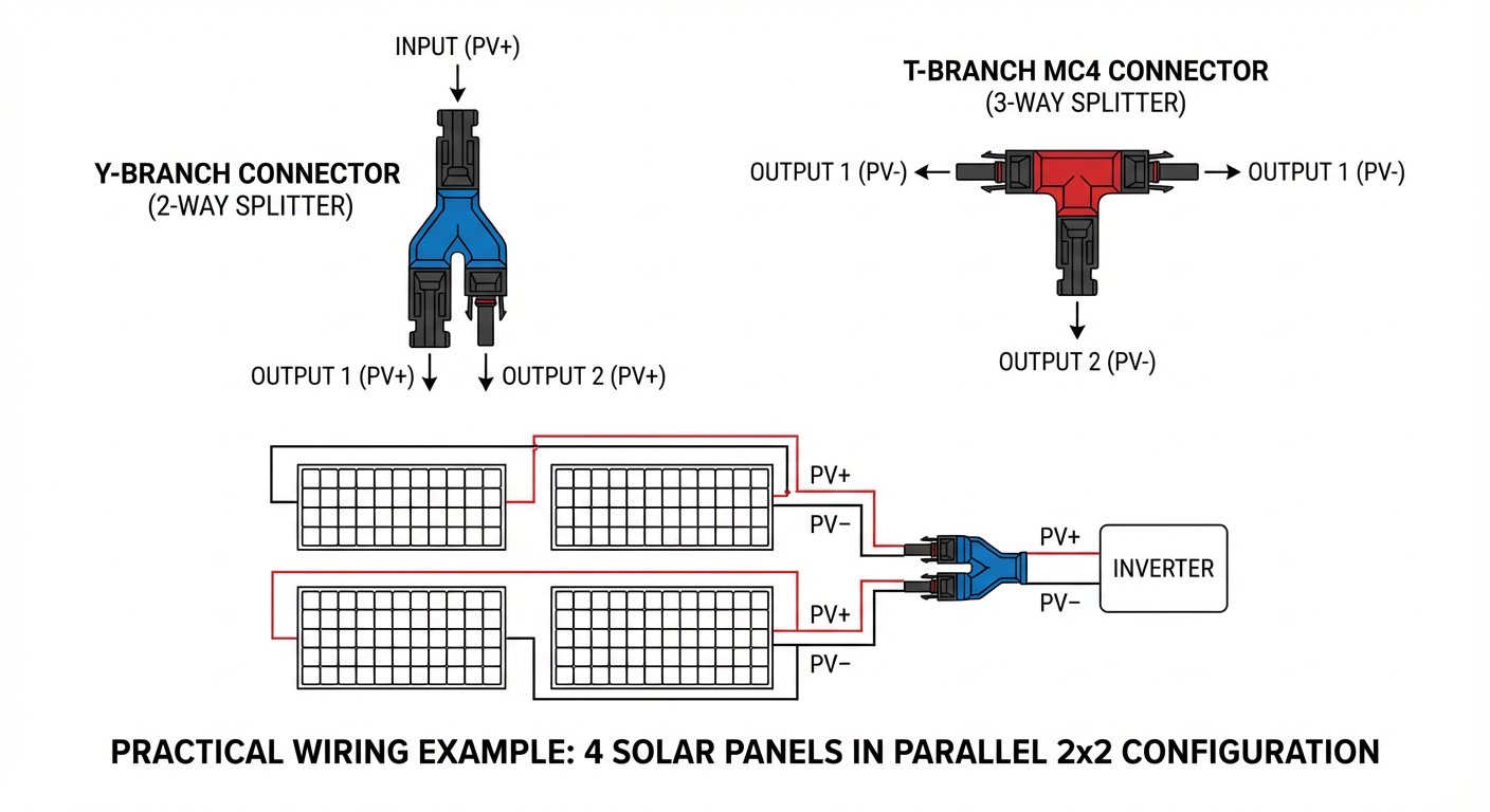 การต่อแผงแบบ Series vs Parallel ด้วย MC4